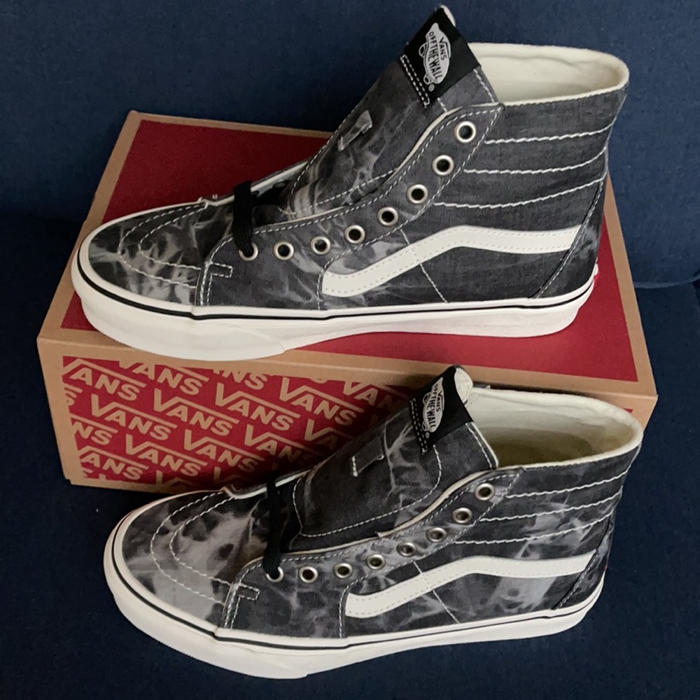 Vans Sk8-Hi Tapered Denim Destroy MENS - Picture 4 of 16